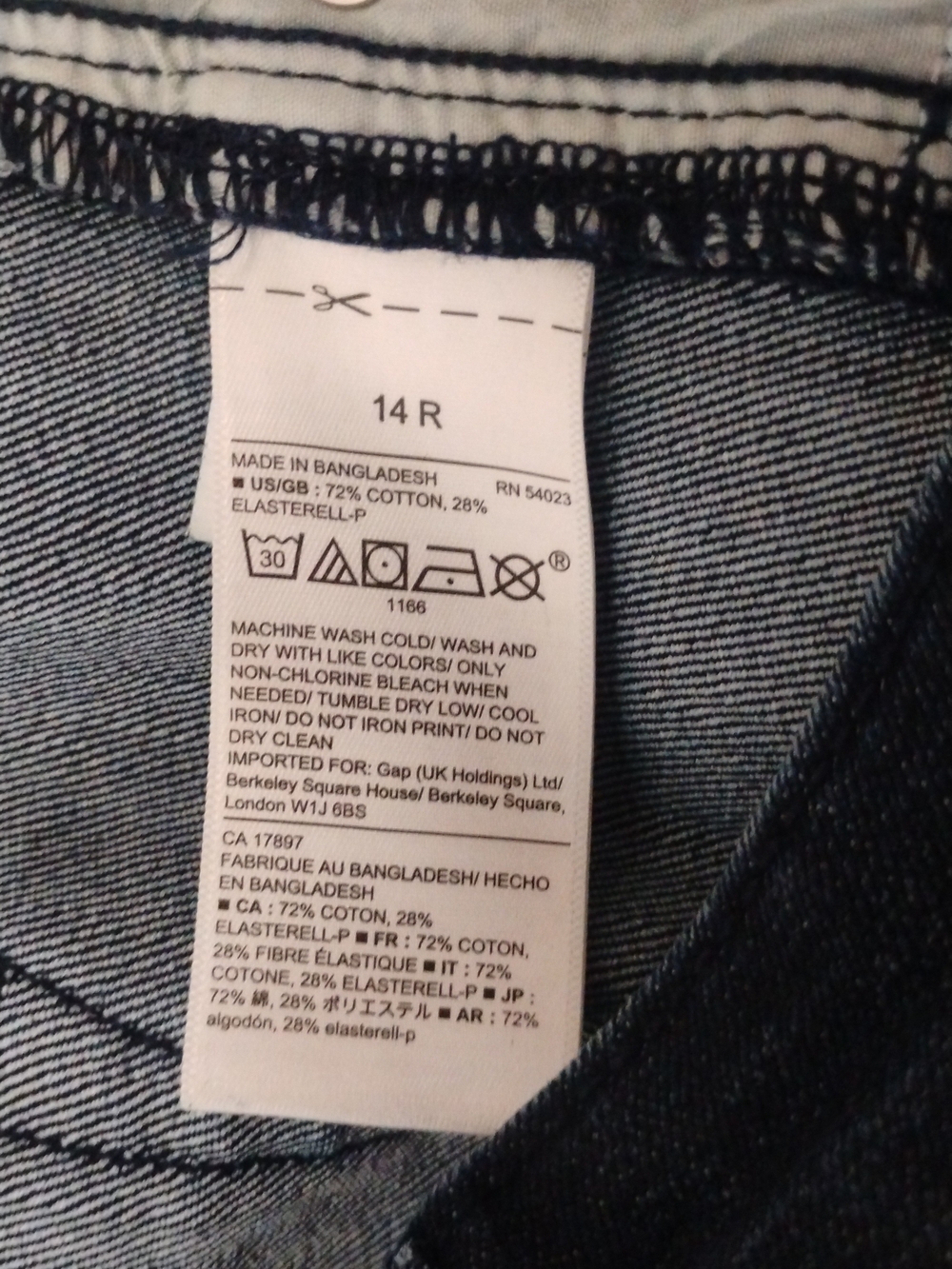 GAP Dark Blue Straight Leg Women's Jeans 14 / 32 - Picture 8 of 9